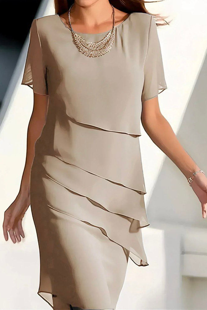 Ana | Vestido Midi Elegante de Capas