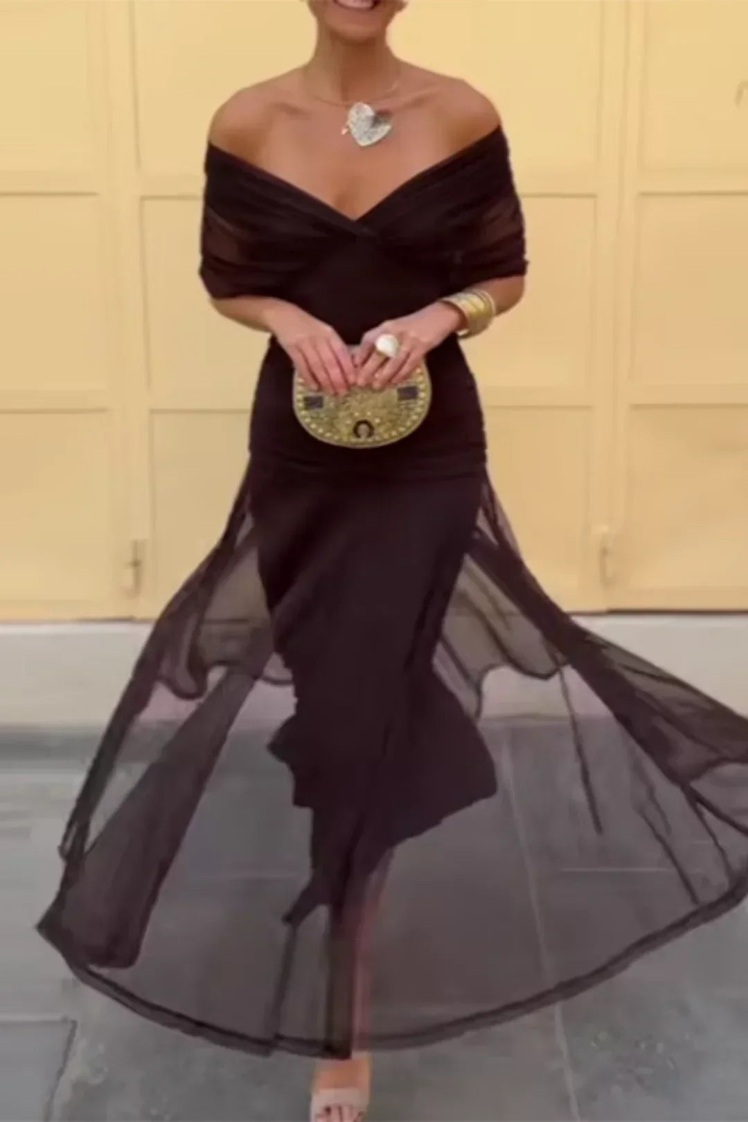 Louise | Vestido maxi elegante con escote en V