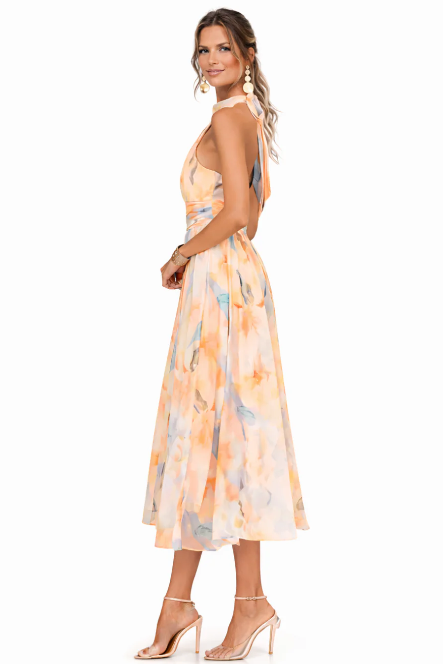 Aurora | Vestido con Estampado Acuarela