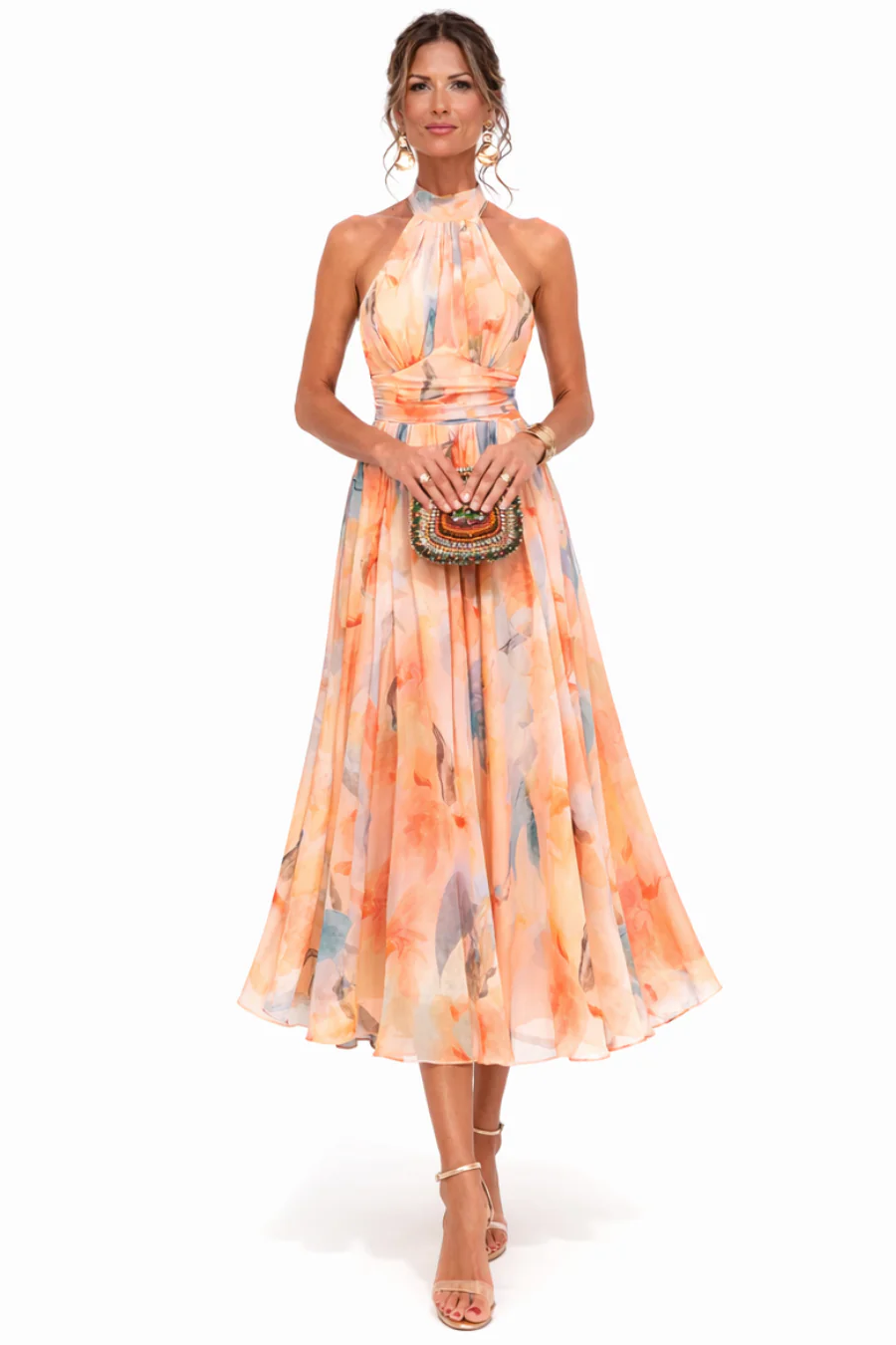 Aurora | Vestido con Estampado Acuarela